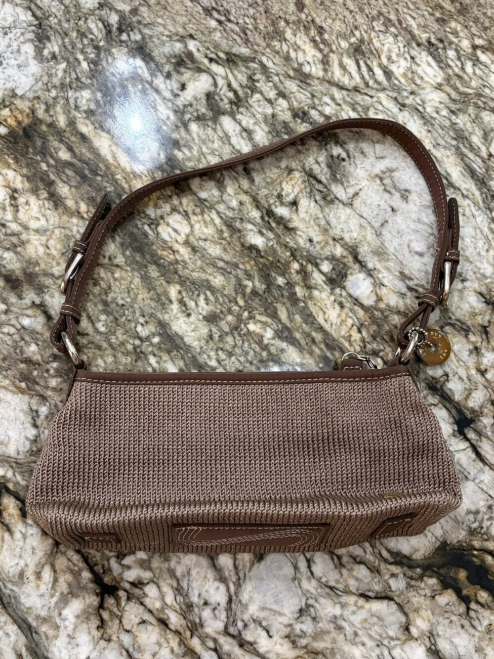 The Sak Woven Mini Shoulder Bag